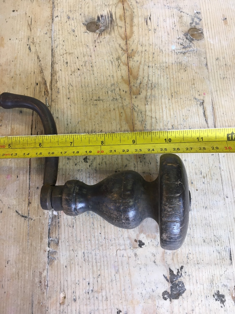 Antique Carpenters Penny Brace Drill. Carpenters Hand Brace. Etsy