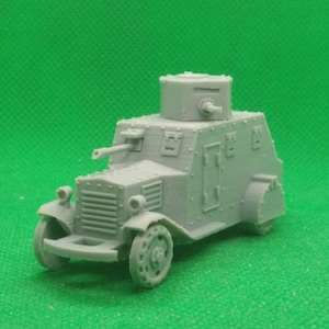 1/72 städtsgeschützes Spanier Baggy Modell von 1932 mit Flammenwerfer, 3D gedruckt, Modellbau