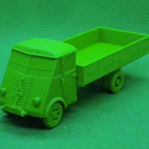 1/72 scale French Renault AHN transport truck, World War Two, WW 2, 3D printed, wargaming, modelling