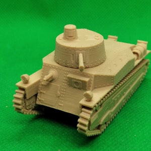 Tanque médio japonês Tipo 89 I-Go em escala 1/72 (produção inicial), Segunda Guerra Mundial, Guerra Sino-Japonesa, impressão em 3D, jogos de guerra, modelagem