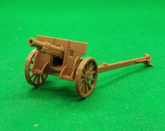 Obus japonês tipo 91 de 105 mm em escala 1/72, Primeira Guerra Mundial, Segunda Guerra Mundial, Segunda Guerra Mundial, Guerra Sino-Japonesa, impressão em 3D, jogos de guerra, modelagem