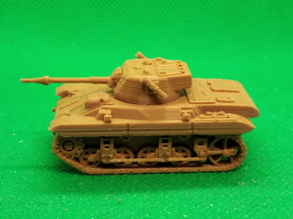 Modello S PS720022 Scala 1/72 - Carro Armato M22 Locust Aviotrasportato (2 Pezzi) NUOVO 2019
