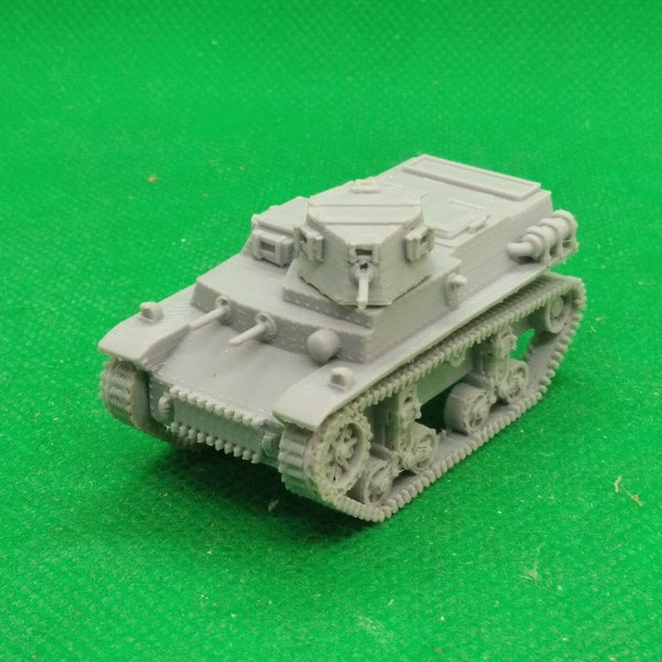 1/72 scale Dutch Marmon-Herrington CTLS-4TAY light tank, KNIL, United States, Australia, Japan, World War Two, WW2, 3D print, wargame, model