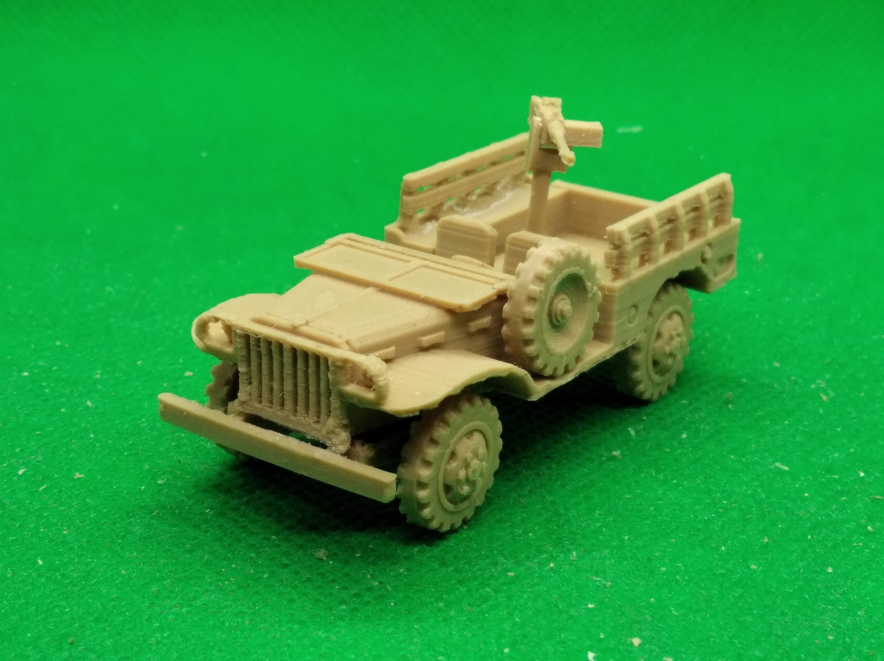 DODGE　軍用トラック　ミニカー 1/72 スケールの米国 3⁄4 トントラック ダッジ WC-51、武器運搬