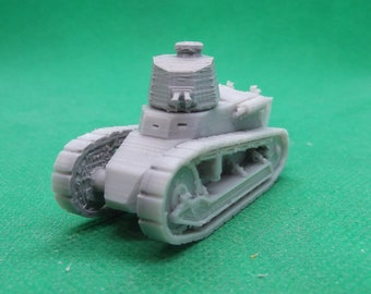 Italiaanse Fiat L5/21 Serie I lichte tank 1/72, campagnes Libië en Abessijn, Tweede Wereldoorlog, WO2, 3D-geprint, wargaming, modellering