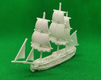 1/700 scale USS Alfred, suitable for Black Seas, XVIII, Napoleonic, 3D print, wargaming, modelling