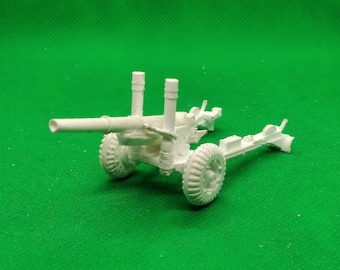 1/72スケール イギリス軍 BL 5.5インチ中型砲（射撃姿勢）、第二次世界大戦、WW 2、3Dプリント、ウォーゲーム、モデリング