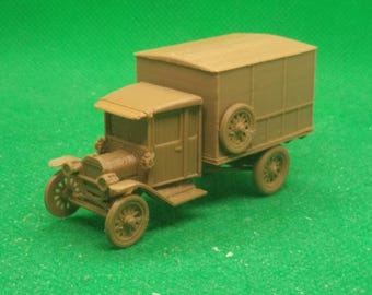 1/72 - United States Ford TT truck (cargo bed cabin), World War One, WW 1, 3D printed, wargaming, modelling