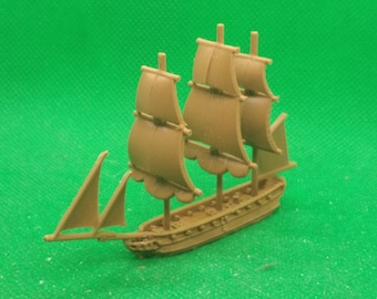1/700 scale HMS Osprey ship-sloop (18-gun), unrated sloop-of-war, Black Seas, XVIII, XIX century, Napoleonic, 3D print, wargaming, modelling