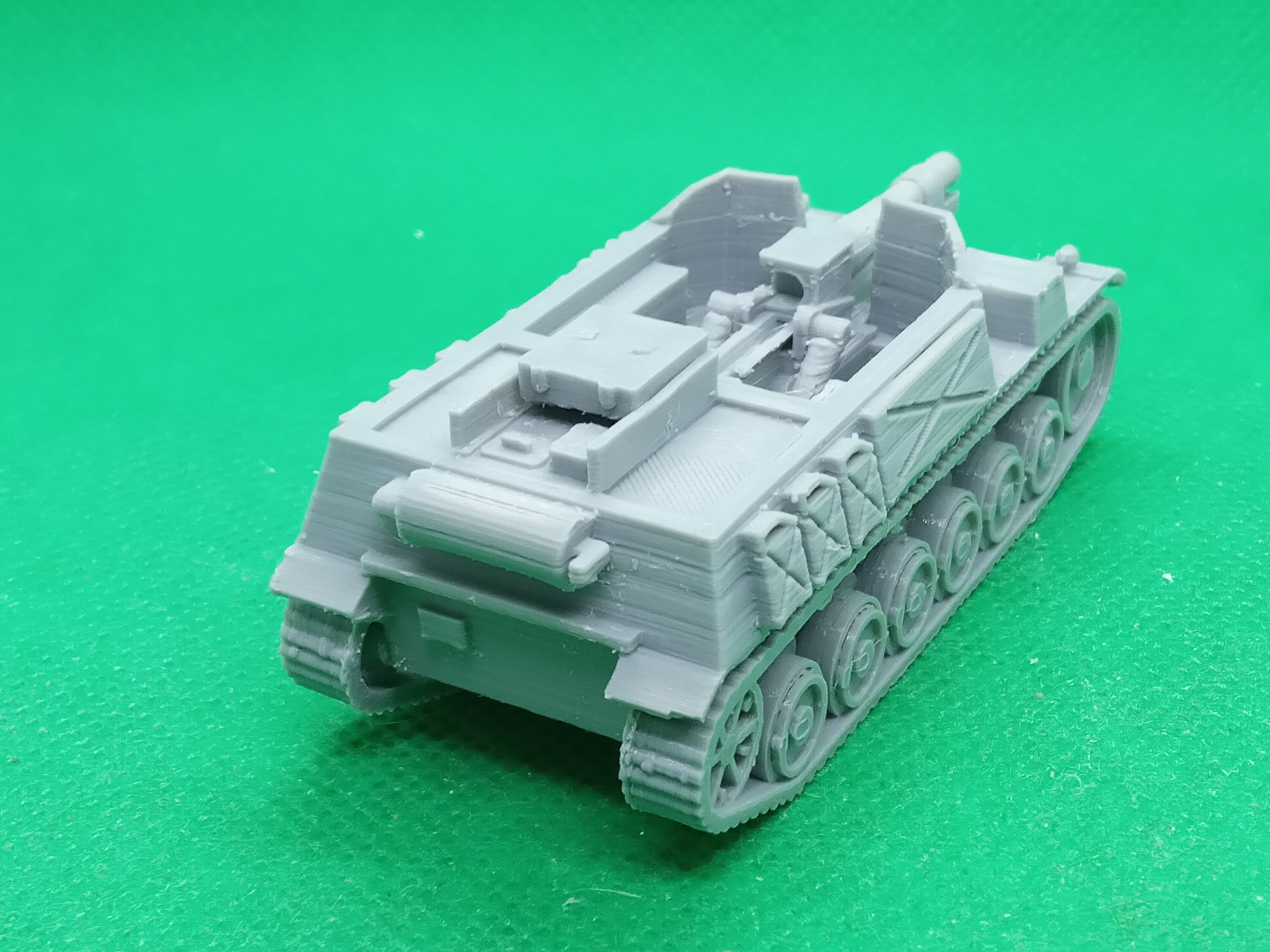 1/72スケール ドイツ軍 II号突撃砲 バイソン自走砲、第二次世界大戦