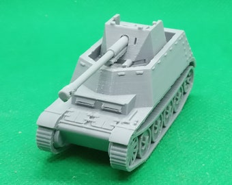 1/72 scale German Sd.Kfz 132 Marder II tank destroyer, World War Two, Eastern Front, Northern Africa, 3D printed, wargaming