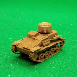 1/72 scale Japanese Type 94 tankette (TK) (early production), 2nd Sino-Japanese War, World War Two, WW2, 3D printed, wargaming, modelling