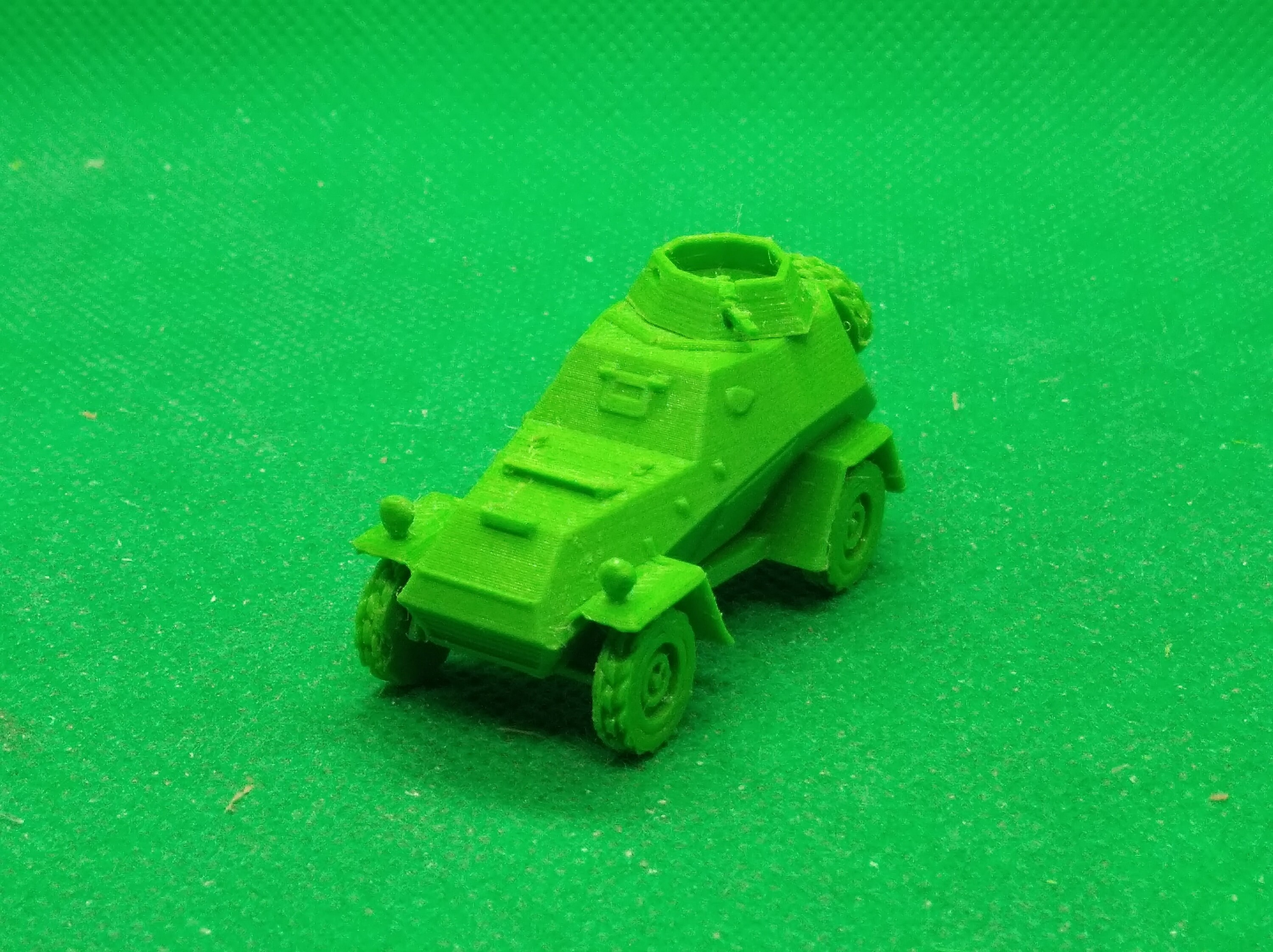 1/72 scale Soviet BA-64 armored car, World War Two, WW2, Russian Campaign, 3D printed, wargaming, modelling