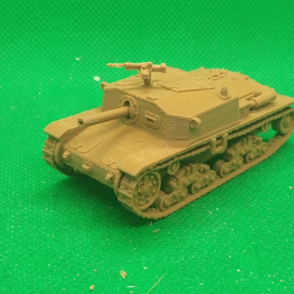 1/72スケール イタリア製 セモヴェンテ da 75/18 M41 自走砲、第二次世界大戦、北アフリカ戦線、3Dプリント、ウォーゲーム、モデリング