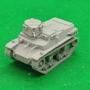 1/72 scale Dutch Marmon-Herrington CTLS-4TAC light tank, KNIL, United States, Australia, Japan, World War Two, WW2, 3D print, wargame, model