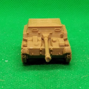 1/72 scale Soviet ASU-57 airborne assault gun, Cold War, Six Day War, Ogaden War, 3D printed, wargaming, modelling image 3