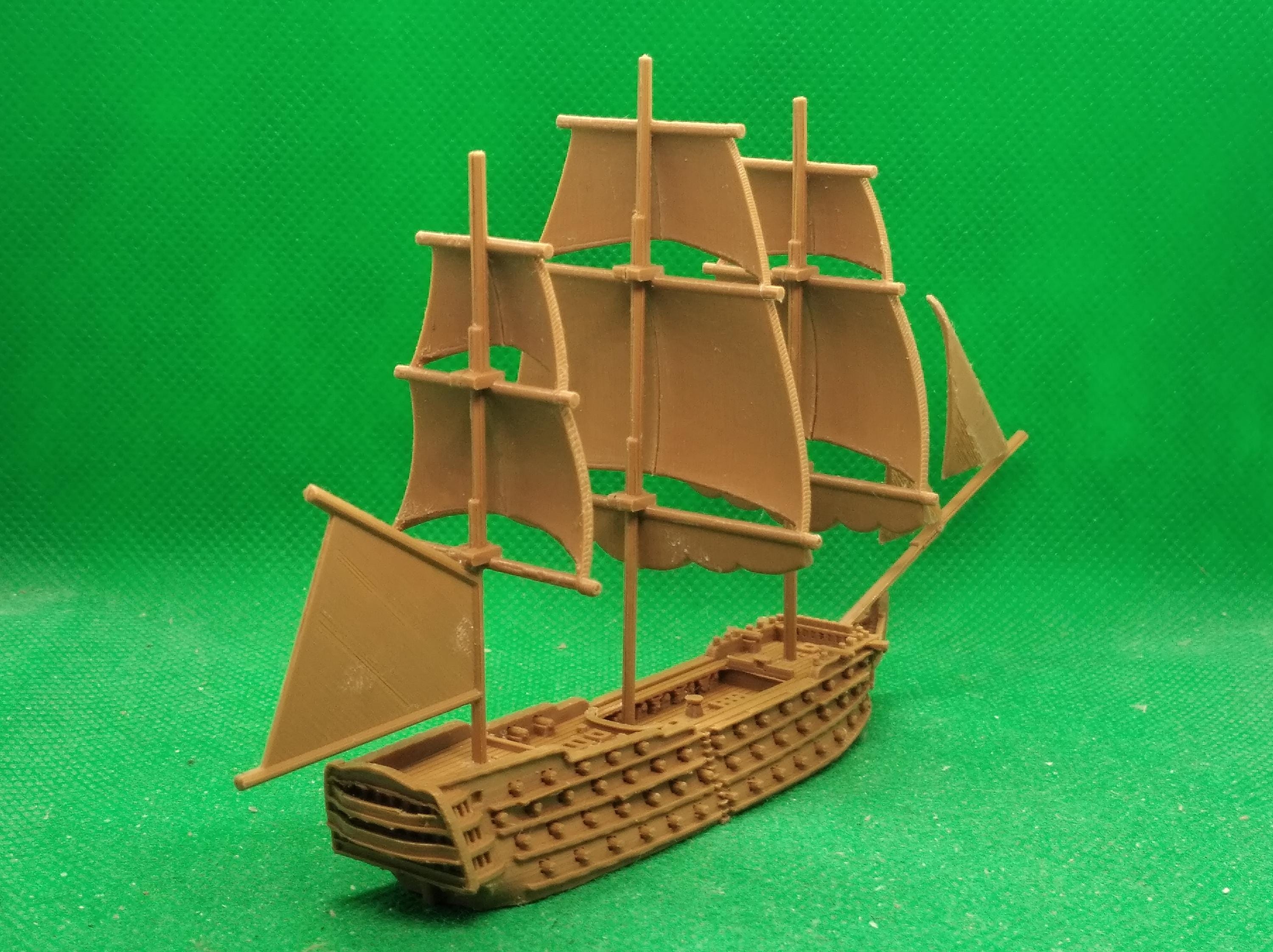 1/700 Scale HMS Prince 98-gun Ship of the Line, 2nd Rate