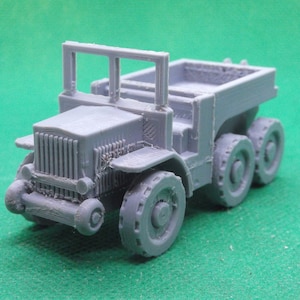 1/72 scale French Laffly S45T tractor truck, World War Two, WW2, Battle for France, 3D printed, wargaming, modelling