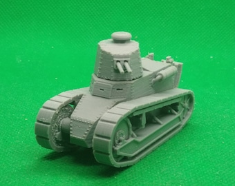 1/56 scale Italian Fiat L5/21 Serie II light tank, Libya and Abyssinian Campaigns, World War Two, WW2, 3D printed, wargaming, Bolt Action