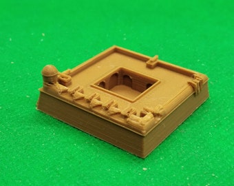 1/700 scale sea fort, suitable for Black Seas, XVIII, Napoleonic, 3D printed, wargaming, modelling