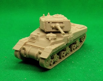 1/72 scale Canadian Ram Mk I cruiser tank, World War Two, WW 2, 3D printed, wargaming, model