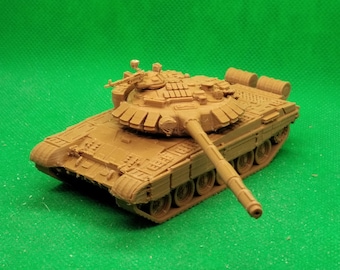 Schaal 1/72 Sovjet T-72BM Main Battle Tank (Kontakt-5 ERA), Koude Oorlog, Warschaupact, Rusland, Oekraïne, 3D-geprint, wargaming, modellering