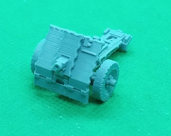 1/72スケール ドイツ軍 IG18 75mm歩兵支援砲 4門（ゴムタイヤ） 第二次世界大戦 WW2 3Dプリント ウォーゲーム モデリング