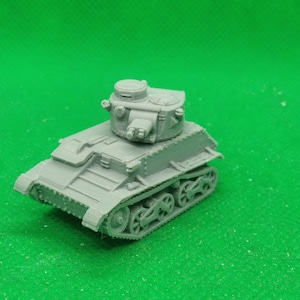 Schaal 1/87 British Light Tank Mk VIB, Tweede Wereldoorlog, WW2, 3D gedrukt, wargaming, modellering