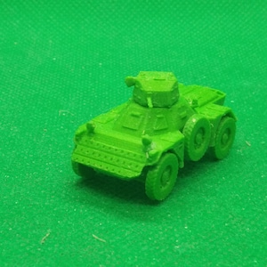 Britischer britischer Panzerwagen Daimler Ferret Mk II in 1/87, Kalter Krieg, malaiischer Notstand, Rhodesian Bush War, 3D Druck, Wargaming, Modellbau