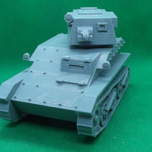 1/32 scale British Light Tank Mk IV, Inter-War, World War Two, WW 2, 3D printed, wargaming, modelling
