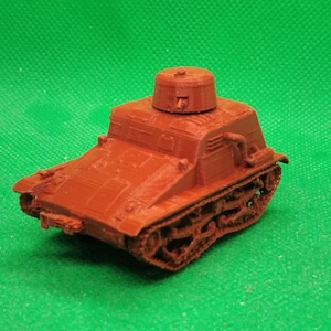 Carrozza ferroviaria blindata giapponese So-Ki Tipo 95 in scala 1/72 (produzione tardiva, binari retratti), guerra sino-giapponese, seconda guerra mondiale, stampa 3D, wargame, modello