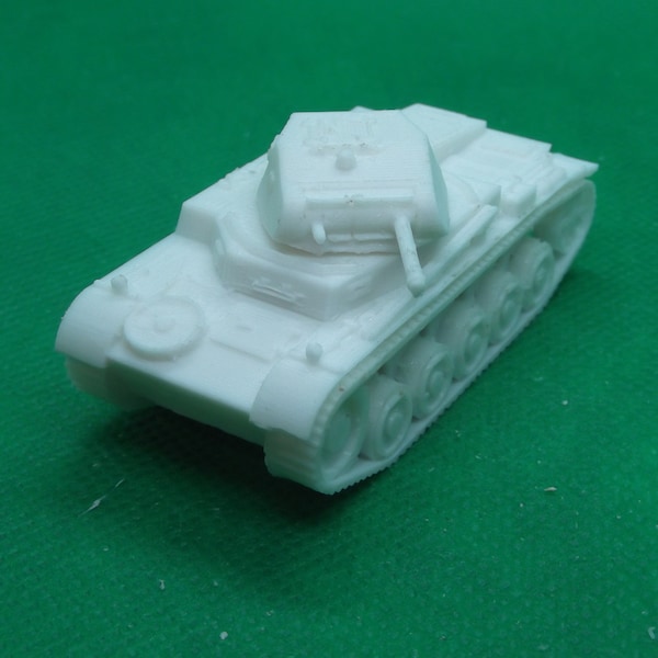 1/72スケール ドイツ軍 II号戦車 C型 初期砲塔、第二次世界大戦、ポーランド戦線、フランス侵攻、3Dプリント、ウォーゲーム