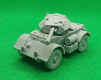 1/72 scale US made T17E1 Staghound Mk III armored car, World War Two, WW 2, Post-War, Italy, Normandy, WW2, 3D printed, wargaming, modelling