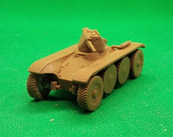 1/72 scale French Panhard AM 40 P (Model 201) armored car prototype, World War Two, WW2, Battle for France, 3D printed, wargaming, modelling