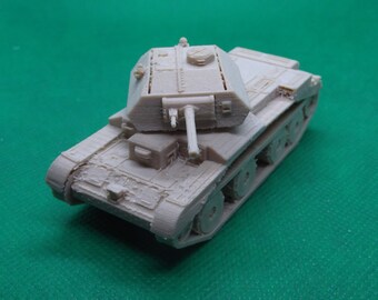 1/72スケール イギリス A13 Mk II 巡航戦車 Mk IVa（追加装甲）、第二次世界大戦、フランス侵攻、砂漠戦、3Dプリント、ウォーゲーム