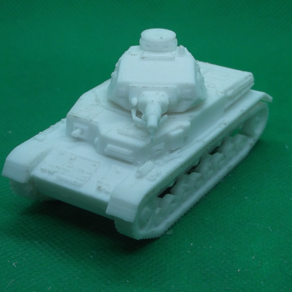 1/72スケールのドイツ戦車IV号戦車D型、第二次世界大戦、ポーランド戦役、フランス侵攻、3Dプリント、ウォーゲーム