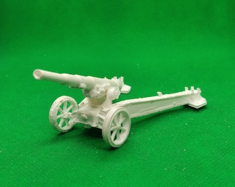 Canon francês de 155 mm GPF em escala 1/72 (posição de tiro), Segunda Guerra Mundial, 2ª Guerra Mundial, Primeira Guerra Mundial, Batalha pela França, impressão 3D, jogos de guerra, modelagem