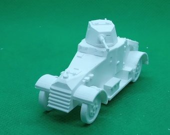 1/72スケールのフランスAMD Laffly 80 AM装甲車、第二次世界大戦、WW2、北アフリカ、3Dプリント、ウォーゲーム、モデリング