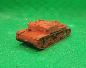 Italiaanse Carro Comando M40-commandotank: schaal 1:72, Tweede Wereldoorlog, campagne Noord-Afrika, 3D-geprint, wargaming, modellering