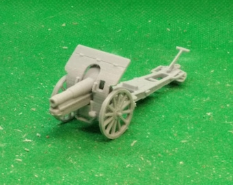 1/72 scale 2 x Italian 149 mm Obice da 149/12 Mod. 14 howitzer (low elevation), World War One, WW 1, WW2, 3D printed, wargaming, modelling