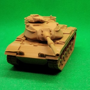 1/72 scale US M60A1 main battle tank, Cold War, NATO, Yom Kippur, 3D printed, wargaming, modelling