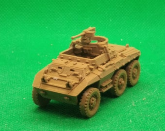 1/72 scale United States M20 Armored Utility Vehicle (early production, uncovered wheels), World War Two, WW 2, , 3D print, wargaming, model