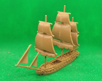 1/700 scale HMS Imperieuse frigate (38-gun), 5th Rate, Black Seas, XVIII, XIX century, Napoleonic, 3D printed, wargaming, modelling