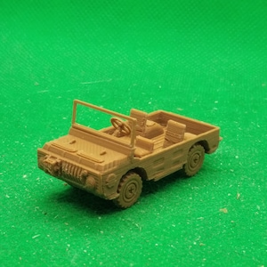Schaal 1:72 Sovjet LuAZ 967 vierwielaangedreven amfibievoertuig (open bovenkant), koude oorlog, 3D-geprint, wargaming, modellering