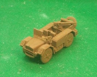 1/72 scale Italian Camionetta SPA-Viberti AS.43 reconaissance car (47mm gun), World War Two, WW 2, 3D printed, wargaming, modelling