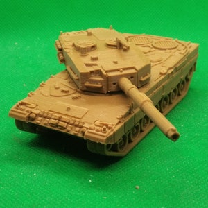Tanque de batalla principal alemán Leopard 2 a escala 1/72 (variantes iniciales), OTAN, Ucrania, impreso en 3D, juegos de guerra, modelismo