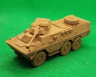 Schaal 1:72 Zuid-Afrikaans Ratel 90 infanteriegevechtsvoertuig, Border War, 3D-geprint, wargaming, modellering