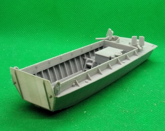 1/72 scale United States LCVP Higgins (Landing Craft, Vehicle, Personnel), World War Two, WW 2, 3D printed, wargaming
