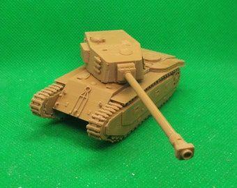 1/72 scale French ARL 44 heavy tank, Post-War, 3D printed, wargaming, modelling