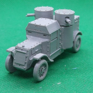 Vehículo blindado ruso Austin de la Primera Serie a escala 1/72, Primera Guerra Mundial, Guerra Civil Rusa, impresión 3D, juegos de guerra, modelismo